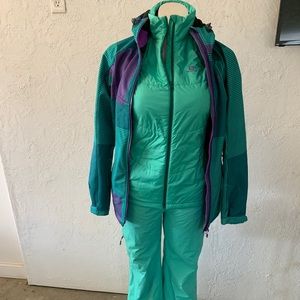 Salomon Ski Outfit: shell jacket, lining, & pants